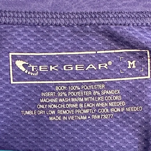 Tek Gear Purple V-Neck Women's Tee - Picture 2 of 10